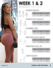 Load image into Gallery viewer, Barbell Babe Plan
